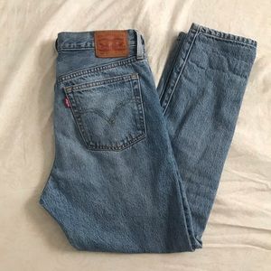 Levi’s 501 wedgie jeans from Anthropologie